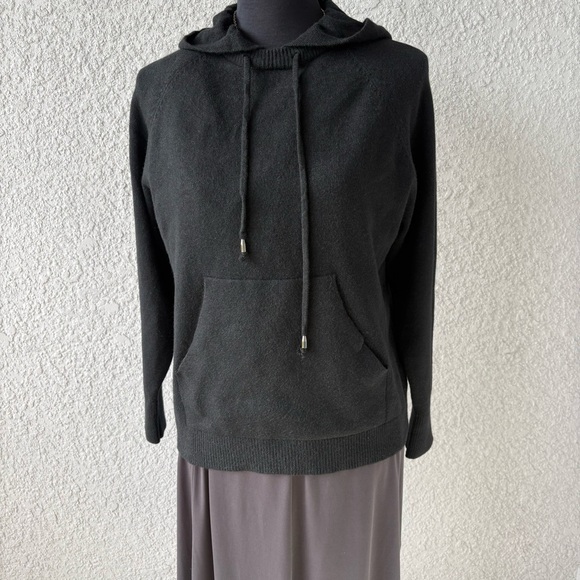 S. Christina Tops - S. Christina Black Cashmere Hoodie - Brand New - L/XL